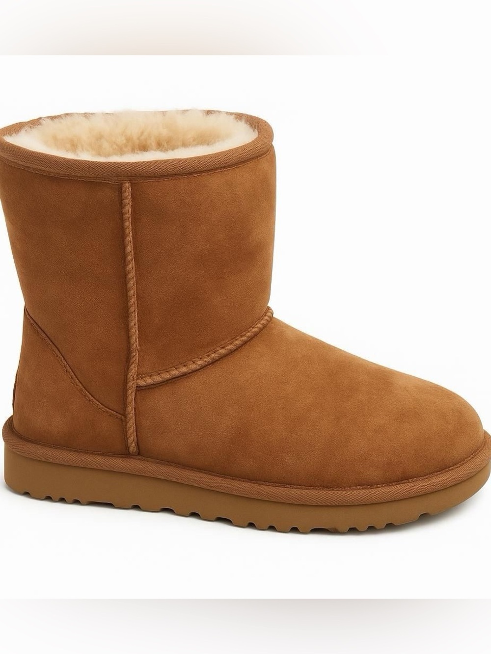 One Left UGG Classic Mini Boot - Chestnut Brown. Size 9